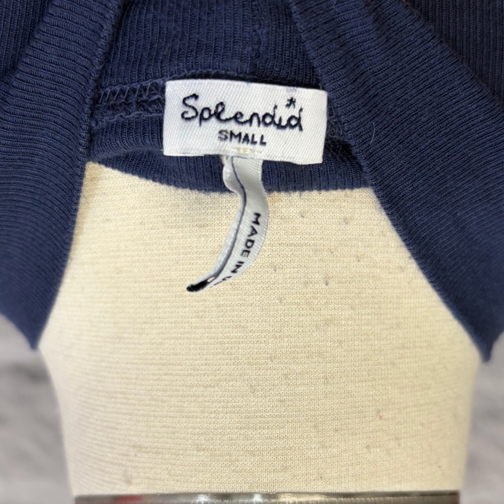 Splendid Navy Knit Cardigan - Super Soft Long Sleeve Layer Drape Coastal - Picture 7 of 7
